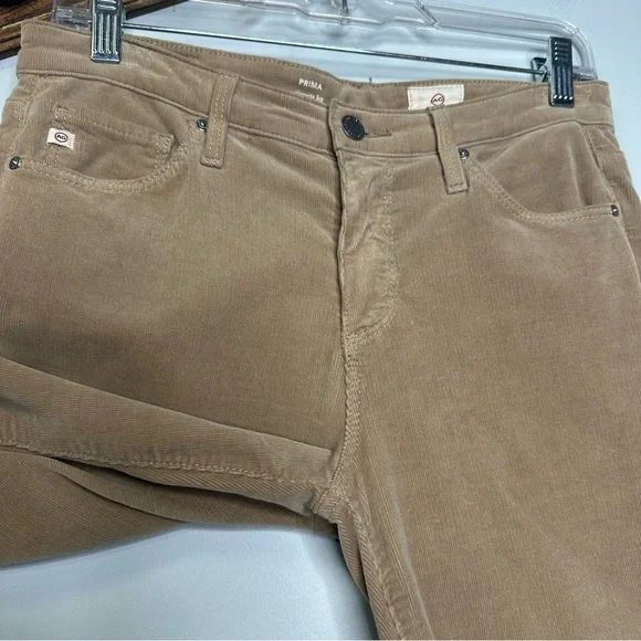 AG Adriano Goldschmied Prima Cigarette Cut Jeans In Envy Stretch Corduroy 27R - Picture 6 of 12